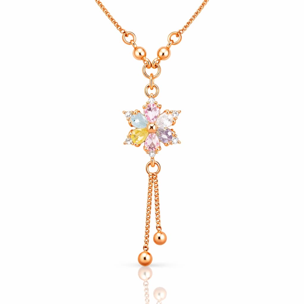 Roselle Colorburst Pendant Necklace