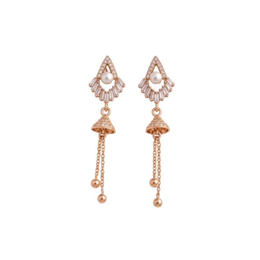 Celeste Pearl Bell Drop Earrings imitation Earrings by Soni De Nakhre