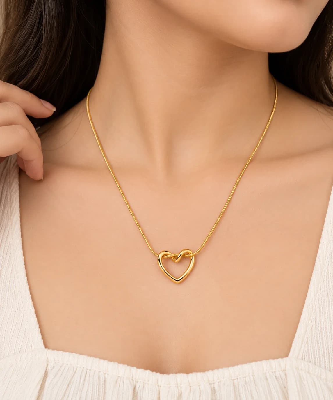 Celeste Infinity Heart Necklace β alternate view